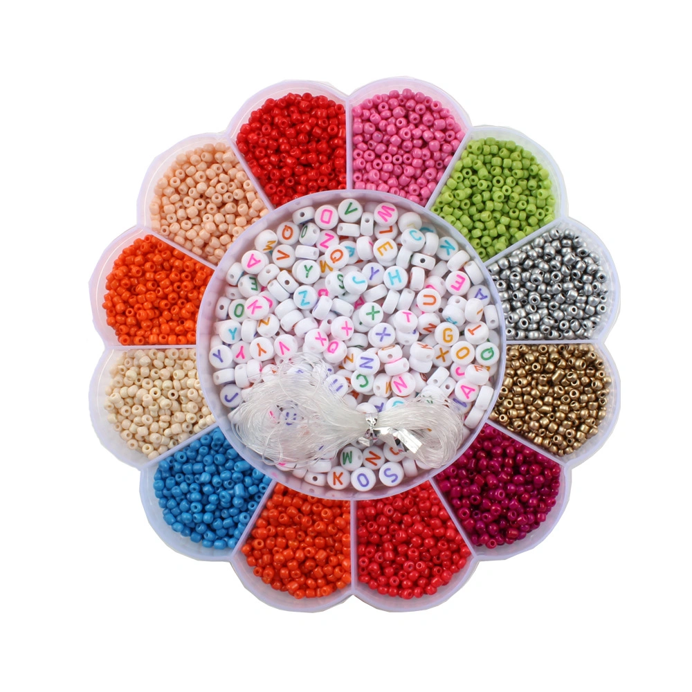 Letter Beads Millet Glass Seed Beads Kit for DIY Jewelry Making