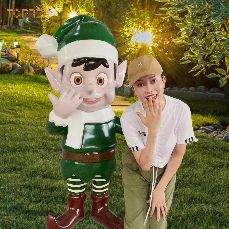 Christmas Elf Giant Decoration Commercial Props Fiberglass Christmas Figures