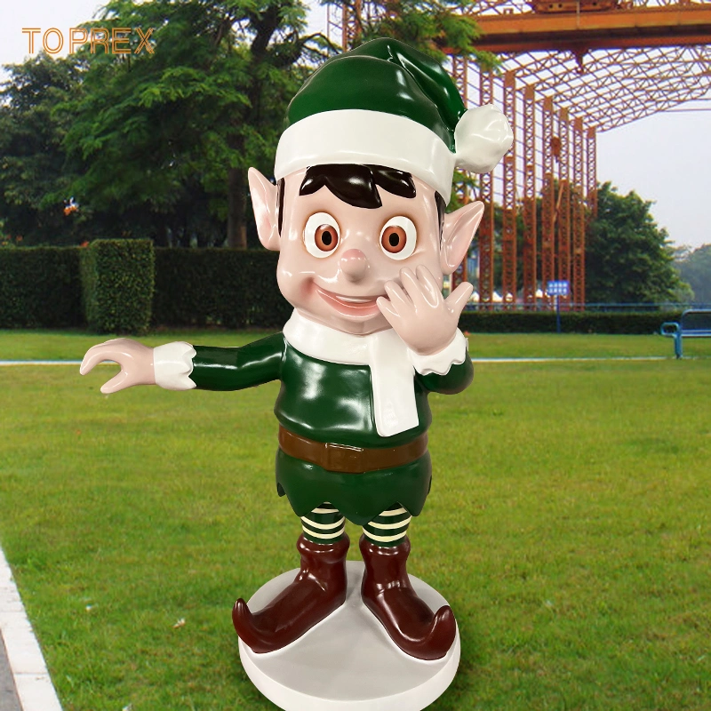 Christmas Elf Giant Decoration Commercial Props Fiberglass Christmas Figures