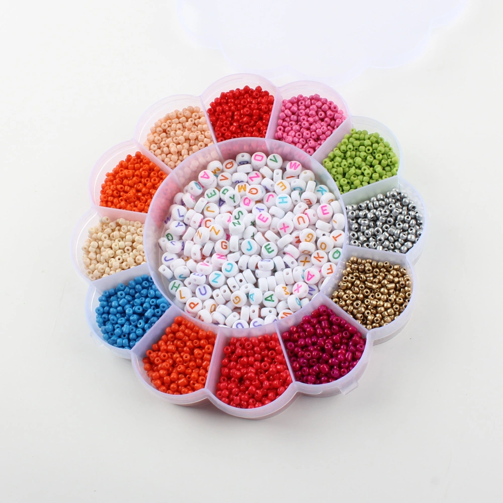 Letter Beads Millet Glass Seed Beads Kit for DIY Jewelry Making